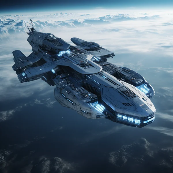 Epic Star Wars‑Style Spaceship