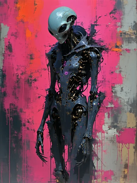 Distressing Cyborg Surreal Horror
