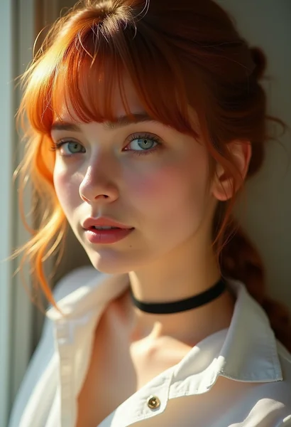 Golden Hour Portrait with Braids