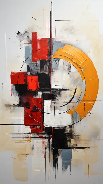 Abstract Bauhaus Painting