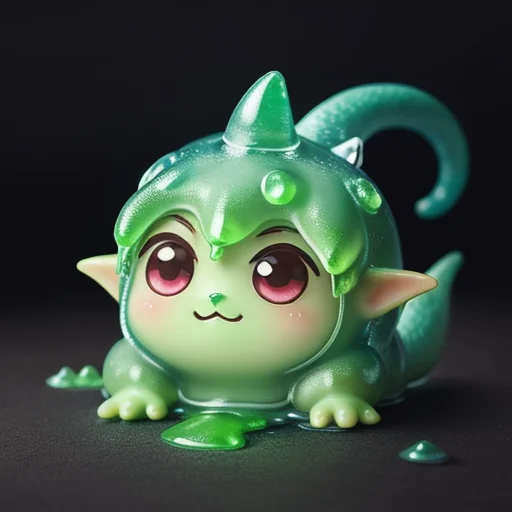 Adorable Chibi Dragon Slime in Dungeon: Fantasy Creature