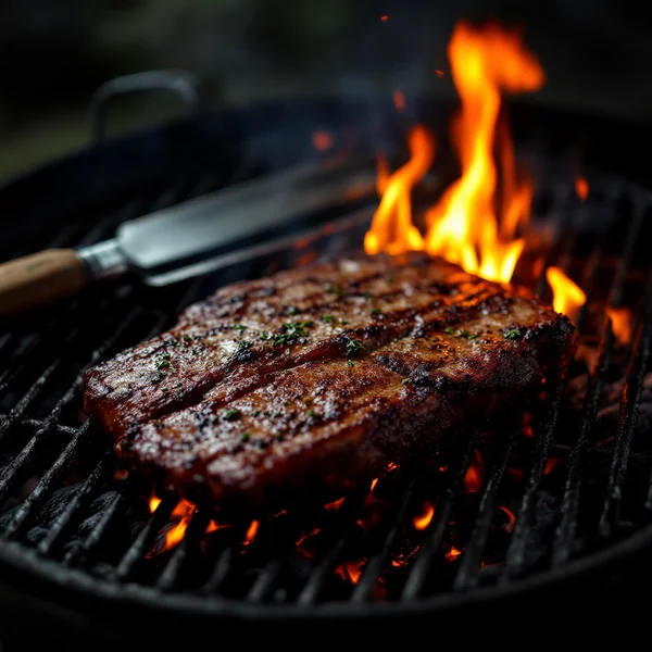 Dark Moody BBQ Grill Photography