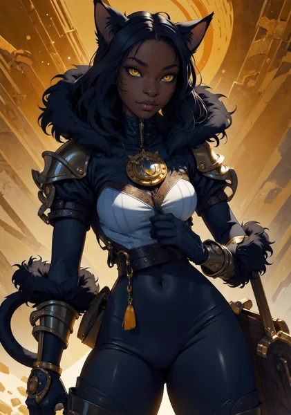 Cat Girl Rogue Fantasy Character