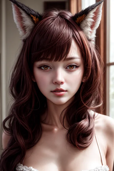Nine-Tailed Fox Girl Portrait