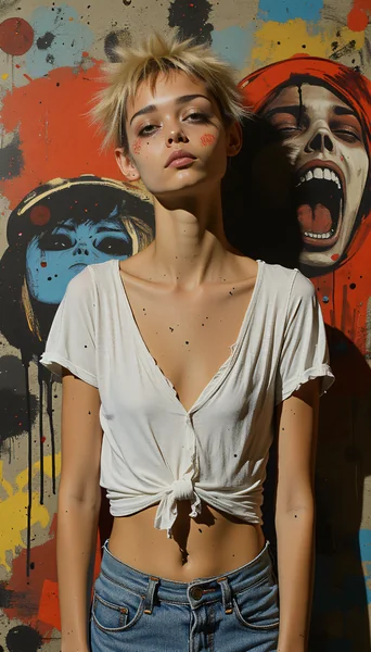 Street Art Inspired Youth Portrait