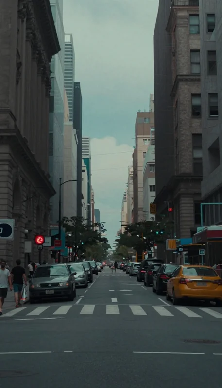 Glitching City Scene: Reality Distortion 9:16