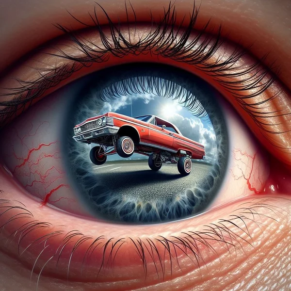 Eyeball Lowrider Reflection Art