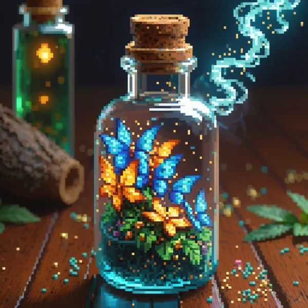 Magical Fairy Dust Bottle Art