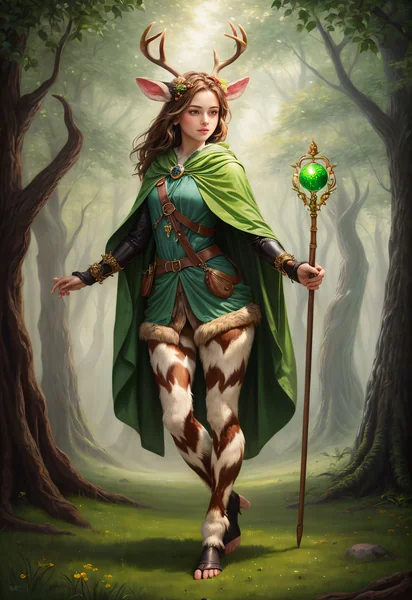 Faun Cleric Mythology Painting