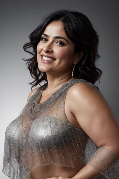 Laughing Mexican Woman Portrait