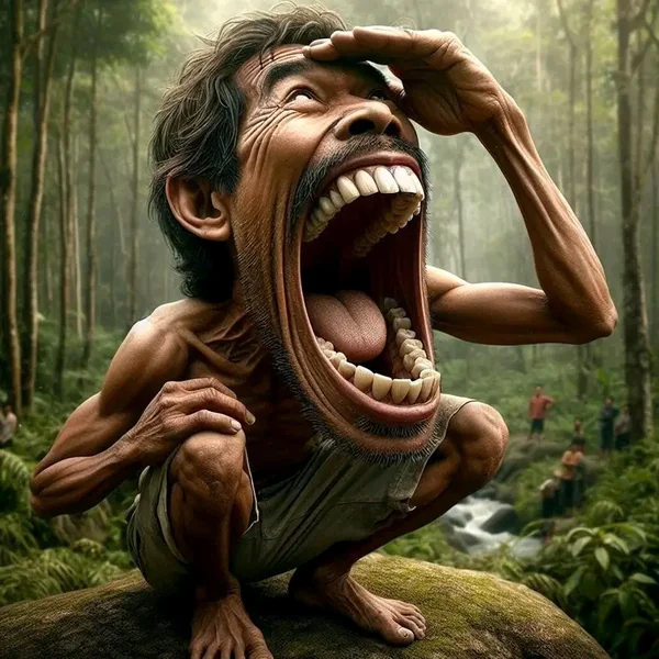 Indonesian Man Forest Expression