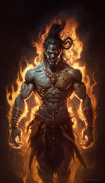 Lord Shiva Cinematic Character Art