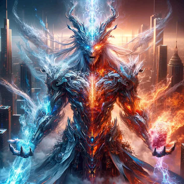 Fire and Ice Elemental Sentinel