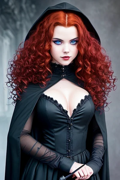 Dark Witch Fantasy Portrait