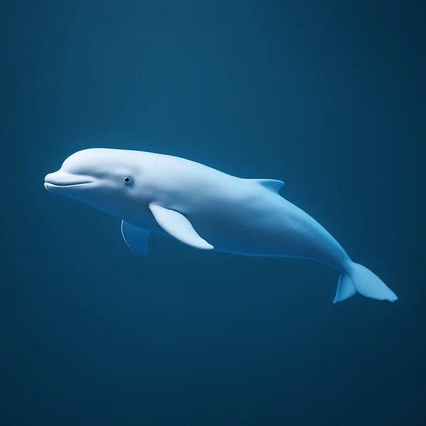 Beluga Whale Studio Photography