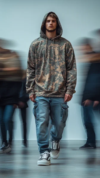 Urban Motion Blur Male Portrait