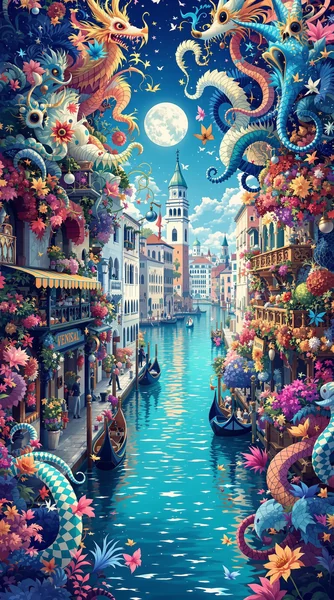Venice Carnival Fantasy Composition