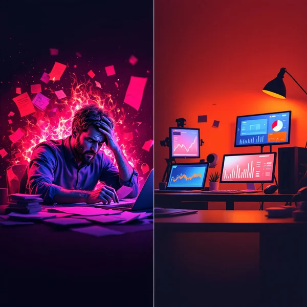 From Stress to Productivity Concept Art