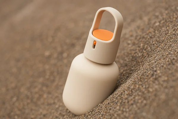 Minimalist Cream Bottle Product Shot