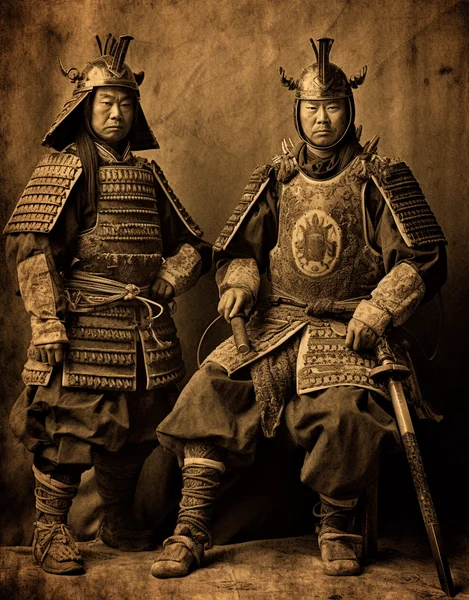 Samurai Vintage Black and White
