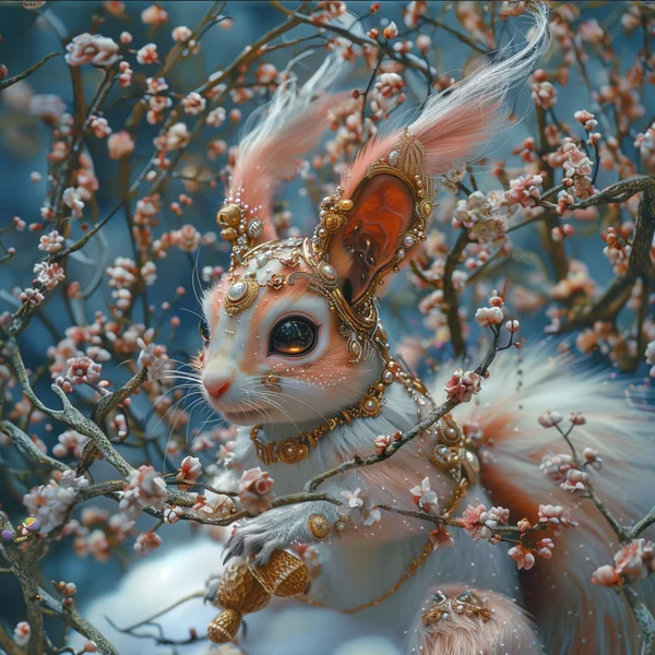 Cyber Bling Crystal Creature Art