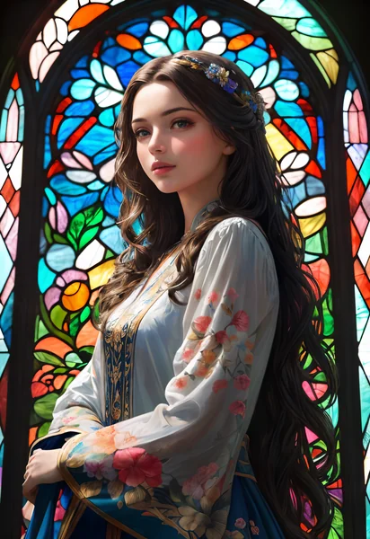 Stained Glass Eagle Fantasy Dress