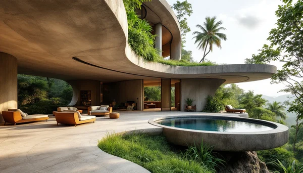 Jungle Cliffside Luxury Home Design