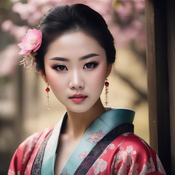 Elegant Asian Beauty RAW Portrait