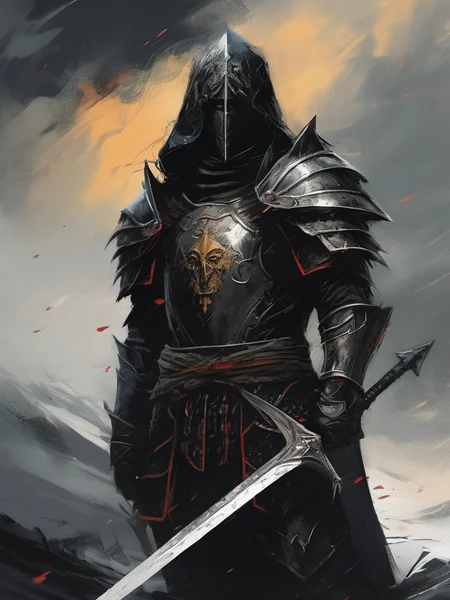 Demonic Warrior Dark Fantasy Art
