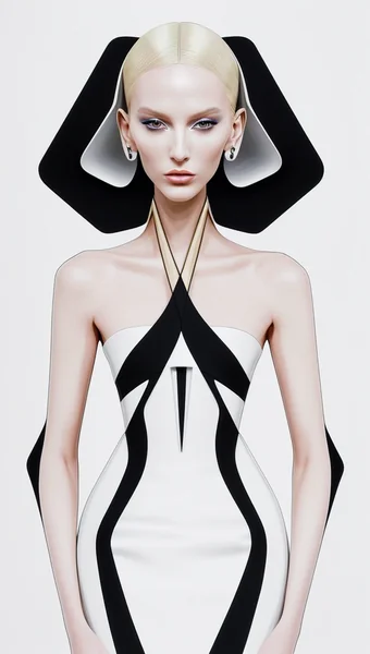 Futuristic Haute Couture Illustration