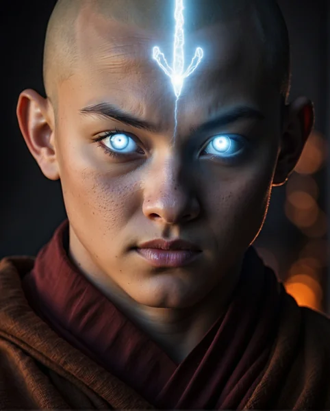 Avatar Aang Spiritual Fantasy Portrait