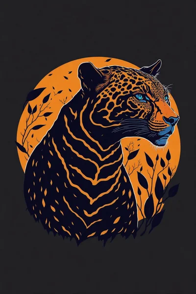 Jaguar Silhouette T-Shirt Design