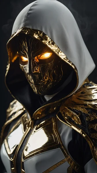 Shadow Knight Dark Fantasy Portrait