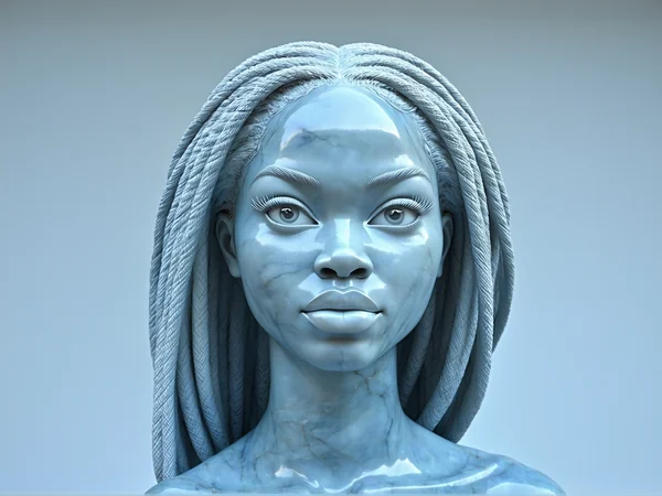 Marble Sculpture African American Woman