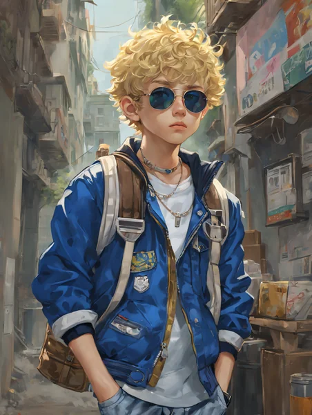 Anime Gangster Boy Illustration
