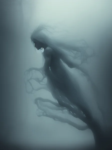 Haunting Ghost in Mist Artwork