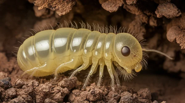 Parasitic Fly Larva Macro Photography