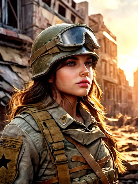Female Military Aviator Portrait