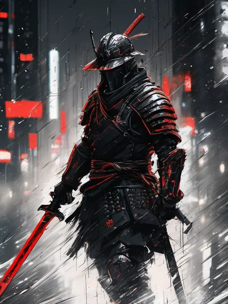 Cyborg Samurai Epic Wallpaper