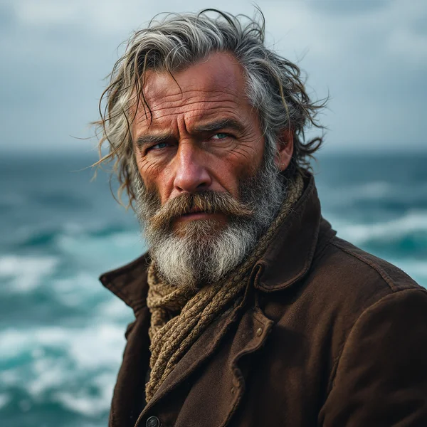 Rugged Gentleman Portrait AI Photo