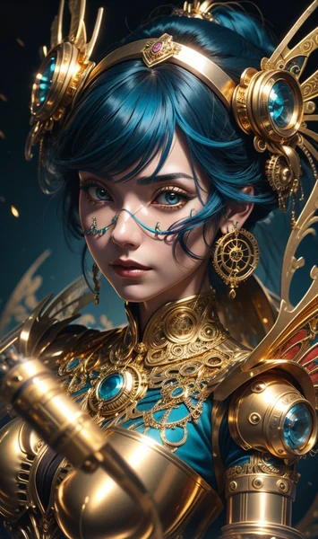 Steampunk Woman 3D Fantasy Art