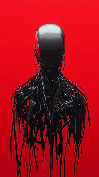 Dystopian Sci-Fi Horror Portrait