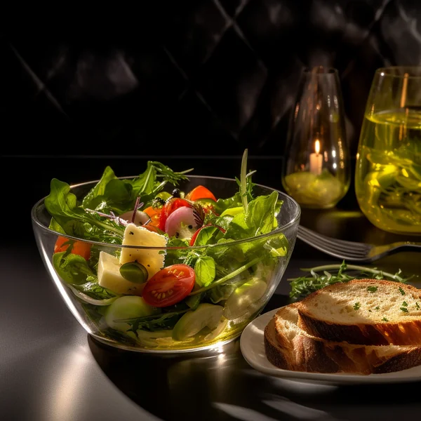 Michelin Style Vegetable Salad Photo