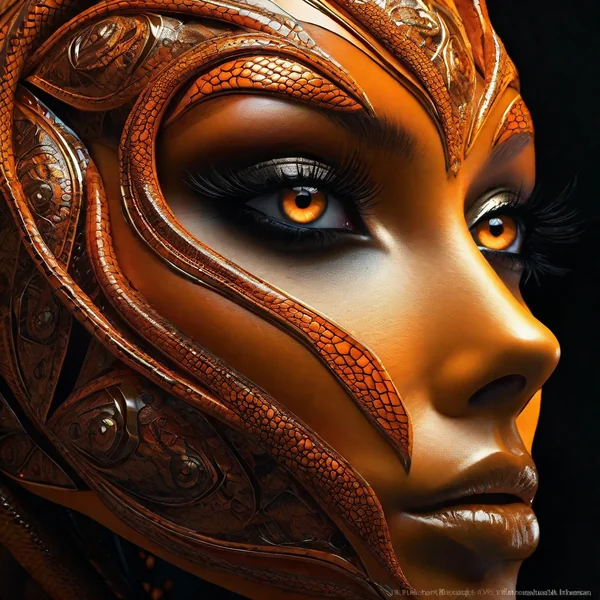 Mesmerizing Alien Humanoid Portrait