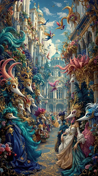 Venetian Carnival Fantasy City