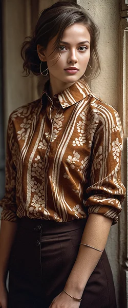 Elegant Batik Fashion Portrait