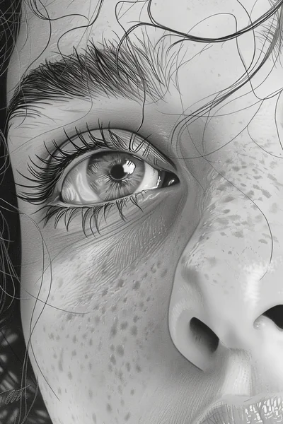 Bold Line Woman Illustration