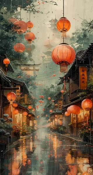 Kyoto Walking Tour Illustration