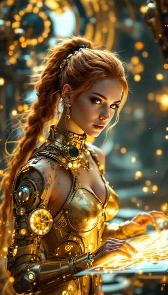 Steampunk Artificer Inventor AI Art