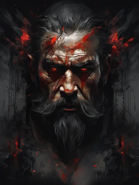 Dark Villain Expressionist Art